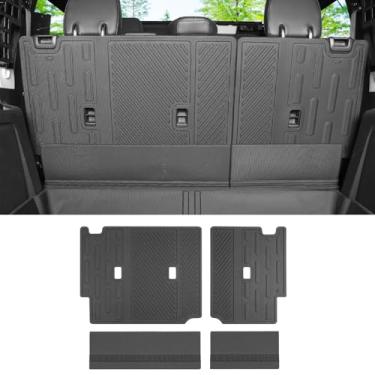 Imagem de Capa traseira do banco traseiro compatível com Ford Bronco 4 portas 2025 2024 2023 2022 2021, protetor de encosto para todas as condições climáticas, forro de forro acessórios interiores