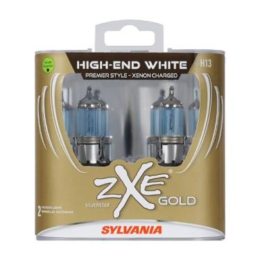 Imagem de SYLVANIA - Lâmpada de farol de halogêneo de alto desempenho SilverStar zXe H13 (9008) - Saída de luz branca brilhante, melhor alternativa HID, tecnologia de carregamento de xenon (contém 2 lâmpadas)