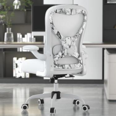 Imagem de CASASIO Cadeira de escritório com suporte lombar ergonômico para computador