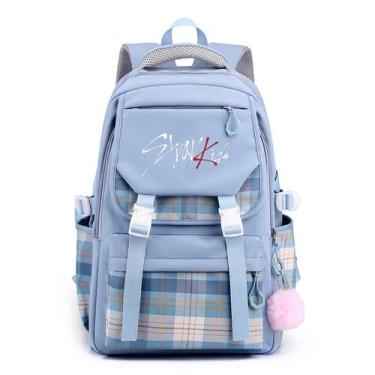 Imagem de Mochila Stray Kids Anime School Nylon 32x23x46cm - Yiweisai