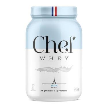 Imagem de Chef whey protein zero lactose 907g chef whey, Ao Leite
