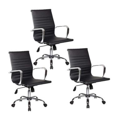 Imagem de Cadeira de Escritório Moob Boston Diretor Giratória Esteirinha Conjunt