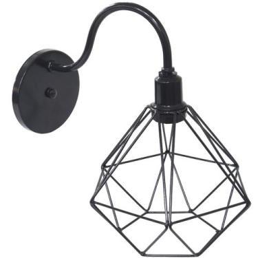 Imagem de Luminária Arandela de Parede Aramada Diamante P Industrial Retro Vinta