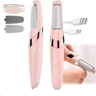 Imagem de Esfoliador rotativo eletrico portatil para pes remove calosidades, eficiente