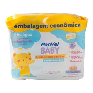 Imagem de Lenços Umedecidos Para Recém Nascido Panvel Baby 192 Unidades