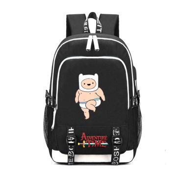 Imagem de Mochila escolar de anime Adventure Times 30x15x44cm