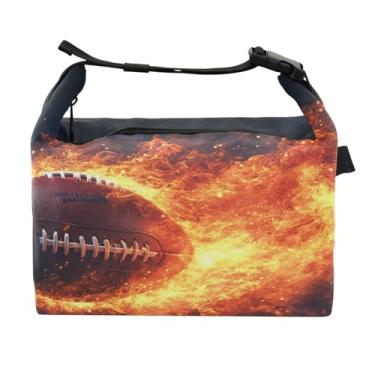 Imagem de STAYTOP Lancheira Flame Rugby com fivela de alça, lancheira isolada para meninos e meninas, lancheira térmica para trabalho escolar