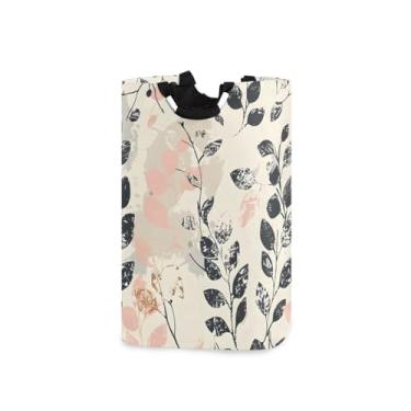 Imagem de CEBUGI Cesto de lavanderia vintage com alças cesto de roupa suja dobrável para roupas, quarto, banheiro, dormitório