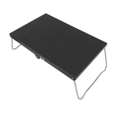 Imagem de aqxreight Mesa de Acampamento Dobrável de Aço Inoxidável Portátil Mini Mesa de Praia Lateral de Acampamento para Cozinhar Ao Ar Livre Churrasco Caminhadas Pesca Resistente e Confiável para e