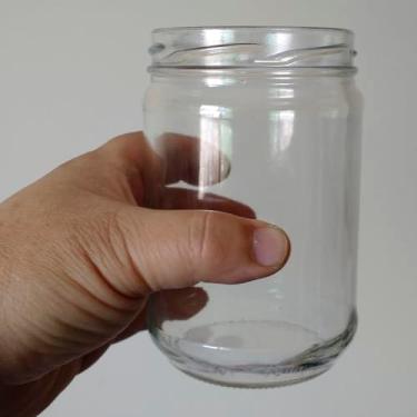 Imagem de Kit 15 Unidades - Pote de Vidro Conserva 600ml - Boca Larga - Tampa Branca