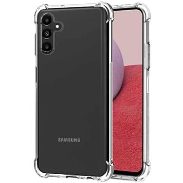 Imagem de FollmeAir Capa para Galaxy A14 5G, capa fina e flexível de TPU para meninas, mulheres, airbag, amortecedor, absorção de choque, capa de silicone macio de borracha para Samsung Galaxy A14 5G (transparente)