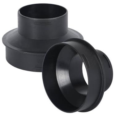 Imagem de Pacote com 2 redutores intercambiáveis de 2,36 a 3,54 polegadas redutores de duto de aquecedor diesel redutor de duto de estacionamento reto acoplamento adaptador de duto de ar 60 mm a 90 mm