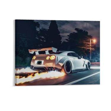 Imagem de HouLaiZhe Carro esportivo japonês Jdm R35 Spitfire Posters lona parede estética decoração de sala de parede impressões galeria sala decoração de parede para quarto sala de estar escritório 16 x 20