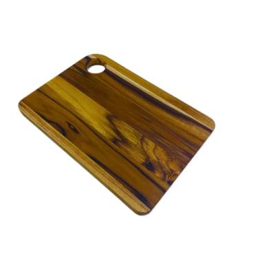 Imagem de Tábua De Corte Madeira e Preparo Carne Churrasco Legumes com Canaleta(TABUA 27X19)