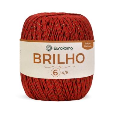 Imagem de Fio Euroroma Brilhante 100% Poliéster para Artesanato de Cor Sólida com Maciez e Resistência para Trabalhos Diversos
