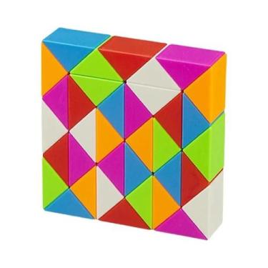 Imagem de Quebra-Cabeça 3D Para Crianças Cubo Transformável Régua Mágica 24-72 S