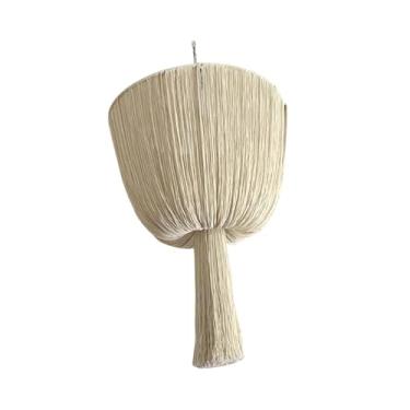 Imagem de Ｂｅｓｇａ Abajur de tecido artesanal para luminária pendente, estilo boho moderno, em macramê, ideal para decoração de quarto infantil, Style C
