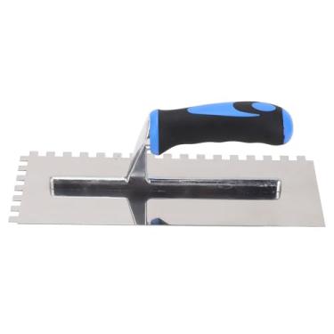 Imagem de Cryfokt Ferramenta Durável do Revestimento da Telha de Aço Inoxidável da Espátula Quadrada do Entalhe para Trabalhadores Construção Civil Entalhe de 8mm para a Aplicação Concreta