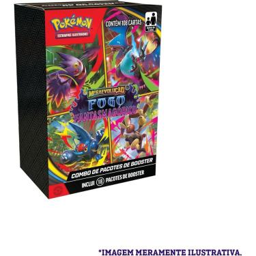 Imagem de Combo de Booster Pokémon - ME02 Fogo Fantasmagórico - Copag