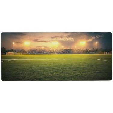 Imagem de Tapete de mouse vazio para estádio de futebol com controle de precisão, mousepad grande, 89,9 x 39,9 cm, desktop pad