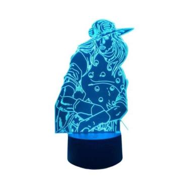 Imagem de Luz Noturna 3D JoJo's Bizarre Adventure Para Decoração De Quarto, Lâmp