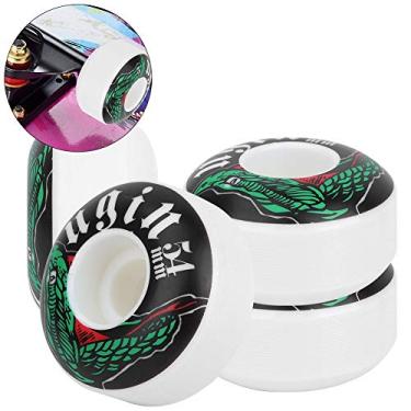 Imagem de Cryfokt Roda de Placa Longa de Skate, Material Pu de Alta Resiliência, 70% de Resiliência para Skatista Veterano, 4 Peças 54 * 32mm para Acessórios de Equipamentos de Lazer