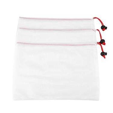 Imagem de GLOGLOW Outras Ferramentas e Acessórios de Cozinha Bolsas de Malha, 11 Peças, Poliéster de, Vermelho Verde Azul, para Frutas, Vegetais, Brinquedos, Compras e Viagens, Cordão Reutilizável Nan