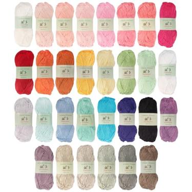 Imagem de Fio JubileeYarn Delightfully Bold – Peso penteado de bambu – 100 g/novelo – Pacote sortido – 4 novelos