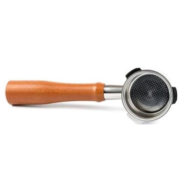 Imagem de ROMIRUS Filtro de porta sem fundo em450m de 51 mm, filtro de 3 orelhas com cesta de filtro de 51 mm compatível com máquina de café expresso Delonghi EM450, suporte de filtro de aço inoxidável e filtro