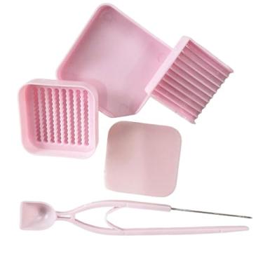 Imagem de Tachiuwa Conjunto de 5 peças de mini contas de fusão de 2,6 mm com alinhador, bandeja de seleção fácil de usar e pinças para entusiastas. Organizador de contas