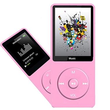 Imagem de Leitor de MP3, reprodutor de música com cartão micro SD de 16 GB, altifalante integrado, reprodução de fotos, vídeo, rádio FM, gravador de voz, leitor de livros eletrónicos, suporta até 128