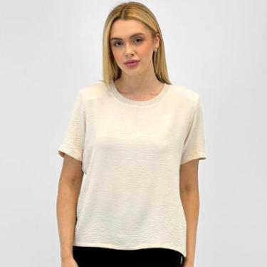 Imagem de Blusa Bana Bana Manga Curta Ombreira Feminina-Feminino