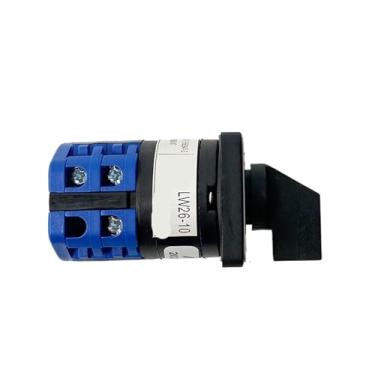 Imagem de Interruptor giratório universal de transferência 10A, 3 posições, 2 polos, fonte de alimentação, um de três seletores de controle de sinal LW26-10/2, 1 peça (personalizável)