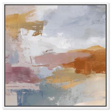 Imagem de Arte de parede Harbor Hues IV impressão em tela pôr do sol por Art Remedy, moldura branca, 20 x 20