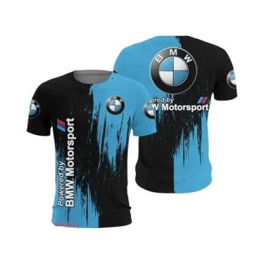Imagem de Camiseta Infantil De Verão BMW M Power Anime Racing Motorcycle Vintage