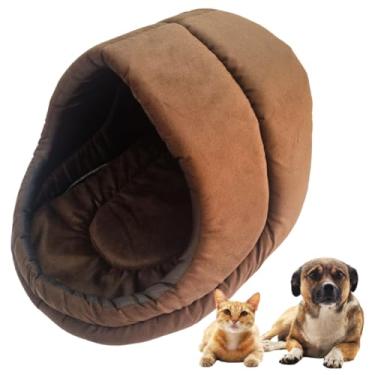 Imagem de Toca Caminha Oca Iglu Cachorro Gato Cama Pet Cabana Tam Grande (Marrom)