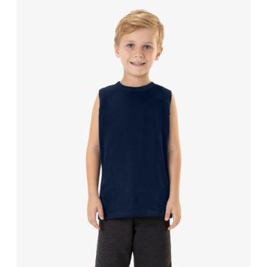 Imagem de Regata Básica Infantil Masculina Rovi Kids Azul, 16, Azul