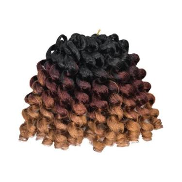 Imagem de Extensão De Cabelo Sintético Ombre Jamaican Bounce Curly Para Mulheres