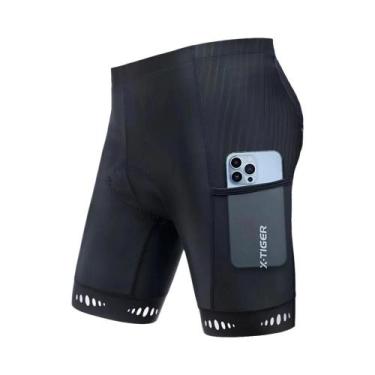 Imagem de Calças De Ciclismo Masculinas X-TIGER Com Almofada 5D, À Prova De Choq