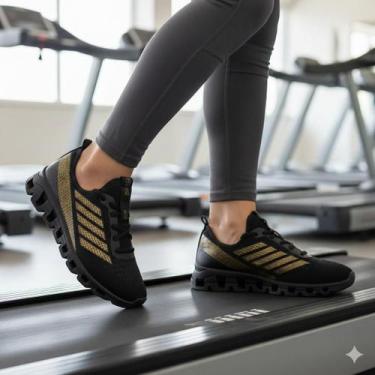 Imagem de Tênis Optimus Esportivo Masculino Para Caminhar Correr Academia Caminh