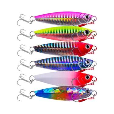 Imagem de Isca De Metal Para Truta 7-30g Conjunto De 6 Peças Com Ganchos Duplos 