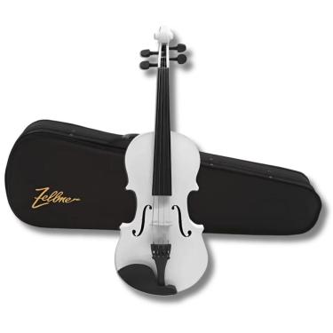 Imagem de Violino 3/4 Madeira Completo Branco Zlm34Wv Zellmer