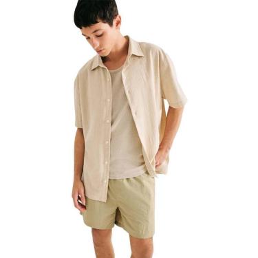 Imagem de Shorts De Banho Hering Bege Masculino Texturizado-Masculino