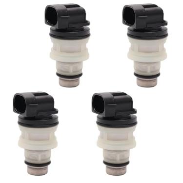 Imagem de Injetores de combustível 17111986 Conjunto de 4 compatíveis com Chevy Blazer LLV Astro Beretta Cavalier Buick Century Skylark GMC S15 Safari Pontiac Fiero Oldsmobile Calais Firenza L4 2.0L 2.2L 2.5L