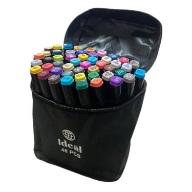 Imagem de Estojo Com 48 Canetas De Colorir Hidrográficas