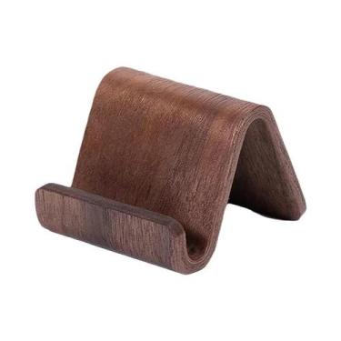 Imagem de Suporte Multifuncional Para Telefone Em Madeira Sólida E Expositor De 