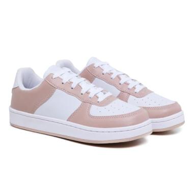 Imagem de Tênis Sneakers Feminino E Masculino Moda Casual Social Skate (Rosa, BR, Adulto, Numérico, 36)