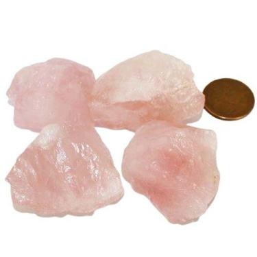 Imagem de Quartzo Rosa Extra 40 a 50mm Média 45 g Pedra Bruta Classe A - Cristai