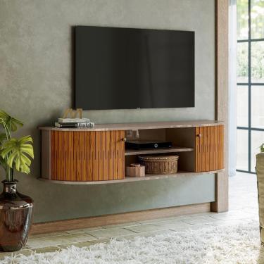 Imagem de Rack Suspenso 02 Portas Modena fenddi Naturale Madetec