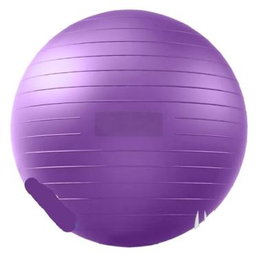 Imagem de Bola de equilíbrio de ioga de 45 a 75 cm, equipamento de ginástica para musculação, bola de pilates, acessórios femininos, ioga, bola de fitness, equipamento esportivo (roxo, 75 cm)